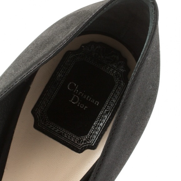 Dior Black Fabric Pointed Toe Pumps - Picture 7 of 7